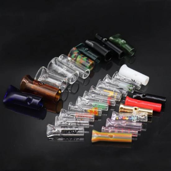 Customized logo Smoking Flat Round Shape Glass Filter Tips Customized logo Smoking Flat Round Shape Glass Filter Tips