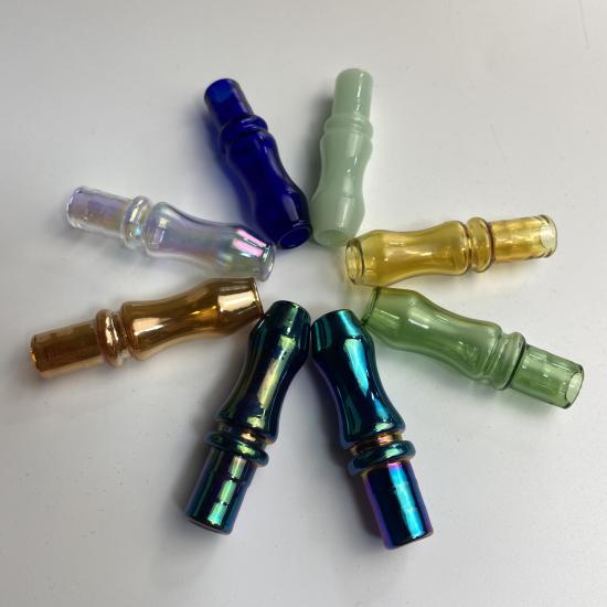 Customized Logo Smoking Round Shape Color Glass Filter Tips
