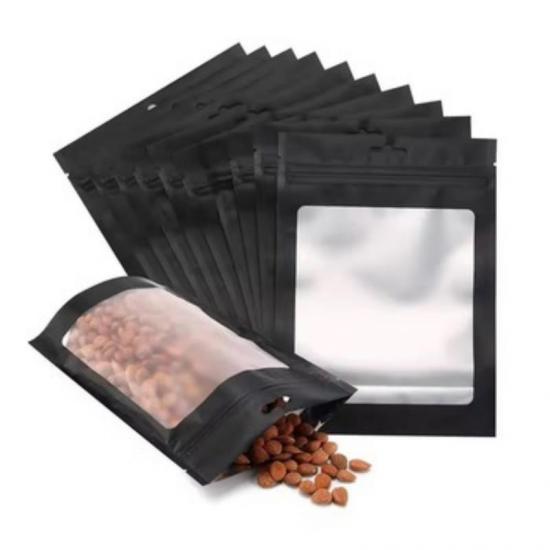 Customized Logo Zipper Mylar Plastic Bags for Food Packaging