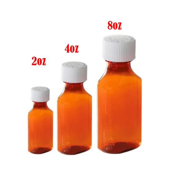 Customized Round 1oz 2oz 3oz 4oz Amber PET Oval Medicine Customized Round 1oz 2oz 3oz 4oz Amber PET Oval Medicine