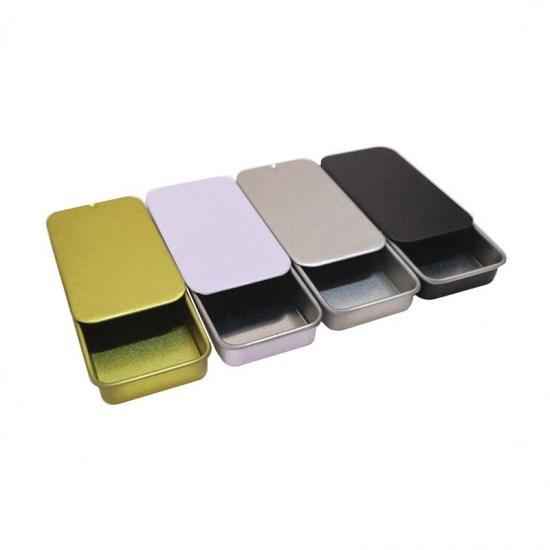 Customized Slide Lid Metal Tin Box Rectangle Metal Tin Small