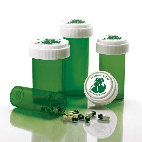 Dual Purpose Reversible Cap Prescription Vials Dual Purpose Reversible Cap Prescription Vials