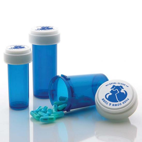 Dual Purpose Reversible Cap Prescription Vials Dual Purpose Reversible Cap Prescription Vials