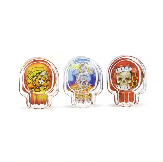 Pattern Custom Classic Glass Ashtray Logo Custom High