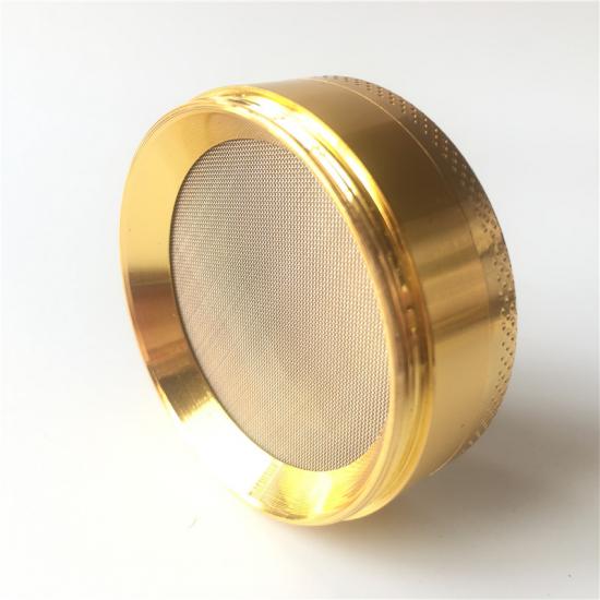 Food Grade Golden Metal Tobacco Smoke Grinder Food Grade Golden Metal Tobacco Smoke Grinder