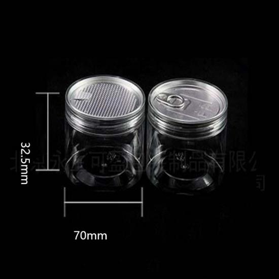 Food Grade Wide-Mouth PET Plastic Storage Jars With Easy Food Grade Wide-Mouth PET Plastic Storage Jars With Easy