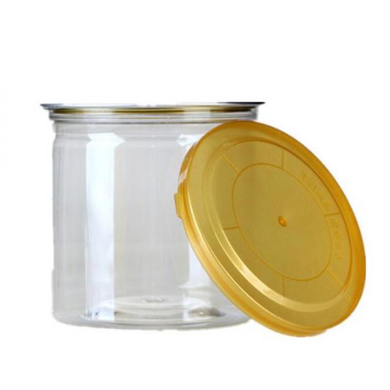 Food Grade Wide-Mouth PET Plastic Storage Jars With Easy Food Grade Wide-Mouth PET Plastic Storage Jars With Easy