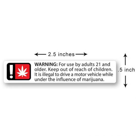 Generic Warning Labels - Oregon Compliant - 1000 Count Generic Warning Labels - Oregon Compliant - 1000 Count