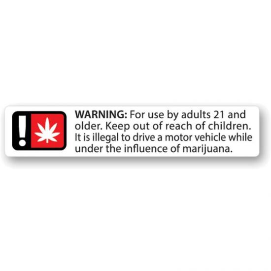 Generic Warning Labels - Oregon Compliant - 1000 Count Generic Warning Labels - Oregon Compliant - 1000 Count