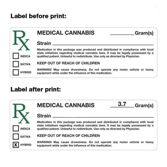 Generic Washington State Medical weed Label Rx Design- 1000 Generic Washington State Medical weed Label Rx Design- 1000