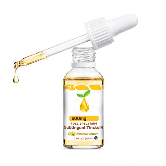 Glass Tincture CBD Oil Dropper Bottle 500mg