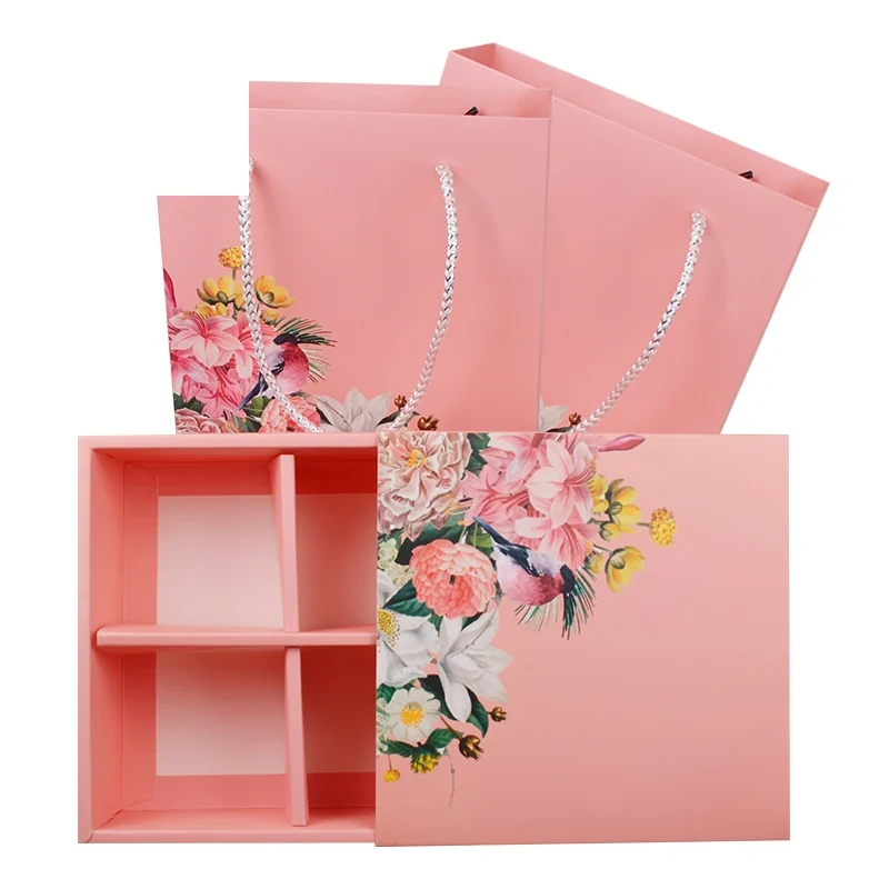 Luxury pink Cardboard Wedding Gift Paper Bags with Luxury pink Cardboard Wedding Gift Paper Bags with