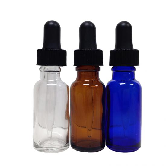 Herbal Essential Extract Oil Glass Boston Dropper Vials