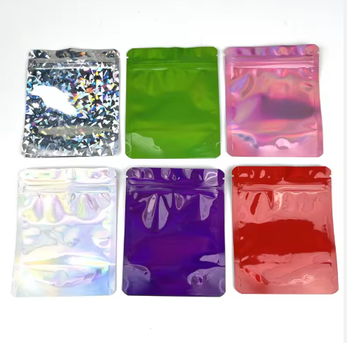 Holographic Rainbow 3.5g Mylar Bag Eye Catchy Shiny Holographic Rainbow 3.5g Mylar Bag Eye Catchy Shiny