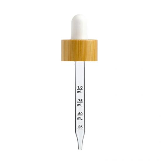 10ml 30ml 60ml Transparent Frosted Bamboo Cap Dropper Glass 10ml 30ml 60ml Transparent Frosted Bamboo Cap Dropper Glass