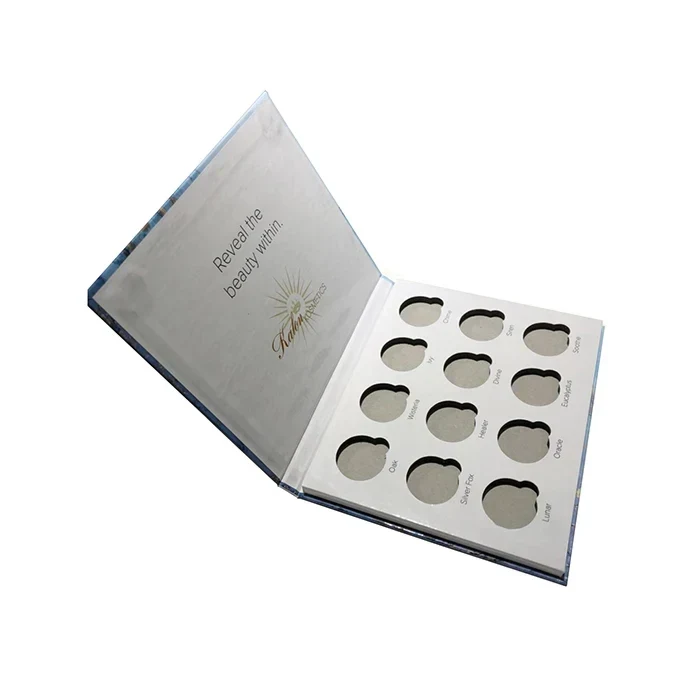 Cosmetics White Cardboard Book Shape Eye Shadow Palette 12 Cosmetics White Cardboard Book Shape Eye Shadow Palette 12
