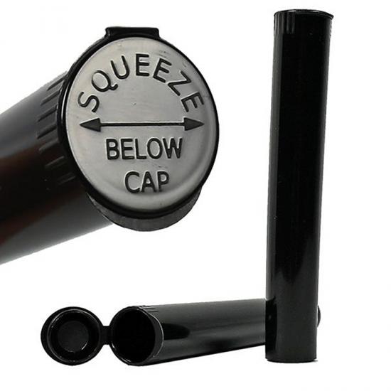 King size Child Resistant Opaque Black Pre Roll Tubes King size Child Resistant Opaque Black Pre Roll Tubes