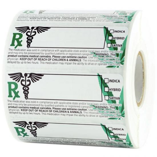 Manufacturer printing new Rx bottle labels and weed labels Manufacturer printing new Rx bottle labels and weed labels