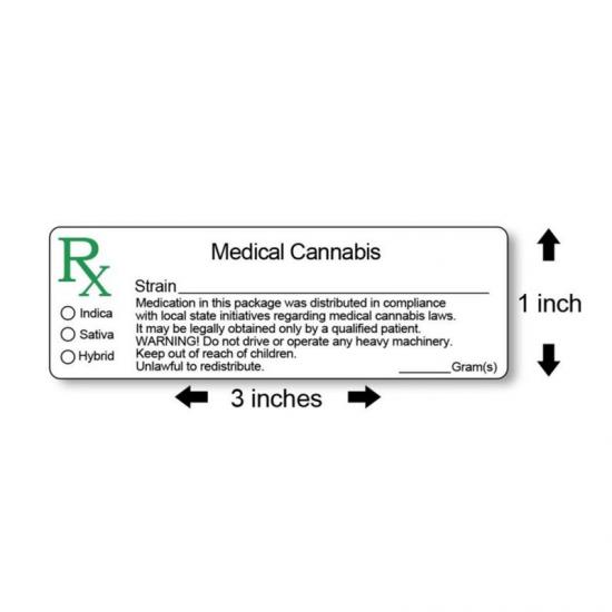 Manufacturer printing new Rx bottle labels and weed labels Manufacturer printing new Rx bottle labels and weed labels