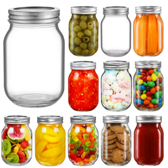Mason Jars 32oz Canning With Metal Lids Jam Glass Mason Jar Mason Jars 32oz Canning With Metal Lids Jam Glass Mason Jar