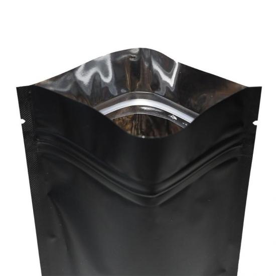 Matt Black Stand Up Ziplock Pouch Bag 3.5 Grams Weed Matt Black Stand Up Ziplock Pouch Bag 3.5 Grams Weed