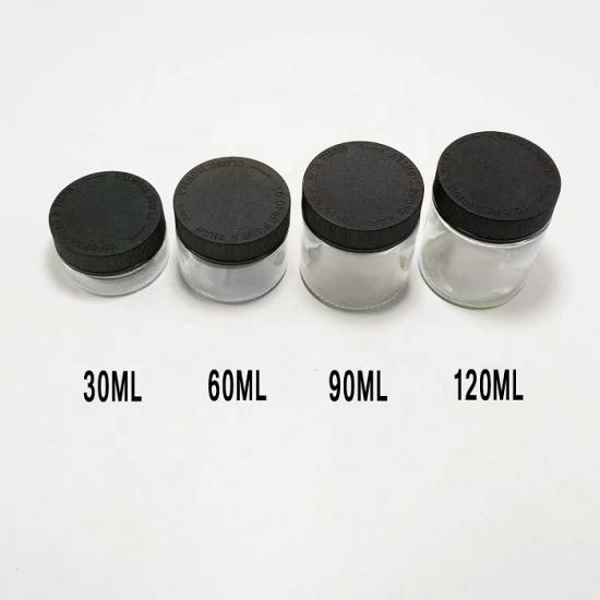 New arrival 1oz 2oz 3oz 4oz child proof glass jar flower New arrival 1oz 2oz 3oz 4oz child proof glass jar flower