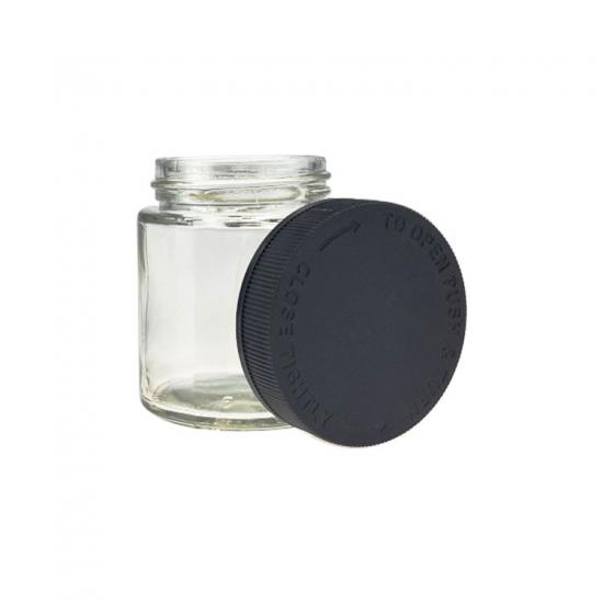 New arrival 1oz 2oz 3oz 4oz child proof glass jar flower New arrival 1oz 2oz 3oz 4oz child proof glass jar flower