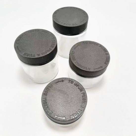 New arrival 1oz 2oz 3oz 4oz child proof glass jar flower New arrival 1oz 2oz 3oz 4oz child proof glass jar flower