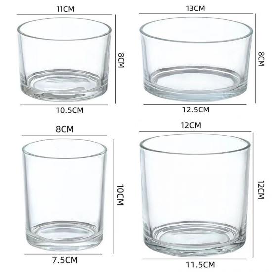 Luxury Custom Empty Matte Black Candle Holder Glass Candles Luxury Custom Empty Matte Black Candle Holder Glass Candles