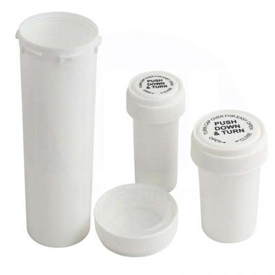 Opaque White Dual Purpose CR Reversible cap vials Opaque White Dual Purpose CR Reversible cap vials