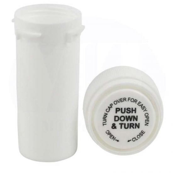 Opaque White Dual Purpose CR Reversible cap vials Opaque White Dual Purpose CR Reversible cap vials