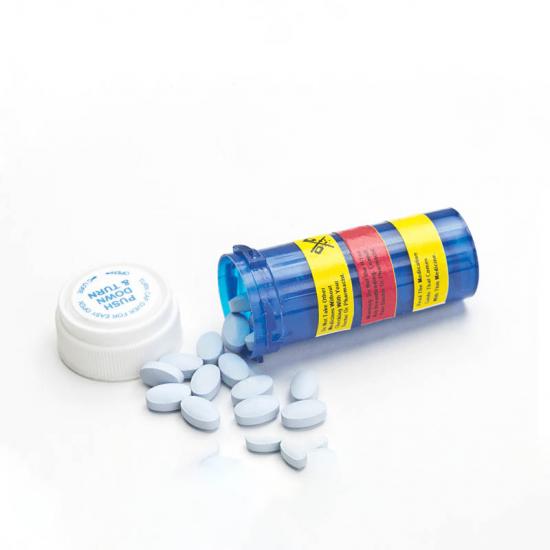 pill container Reversible Vial with Dual Purpose Caps