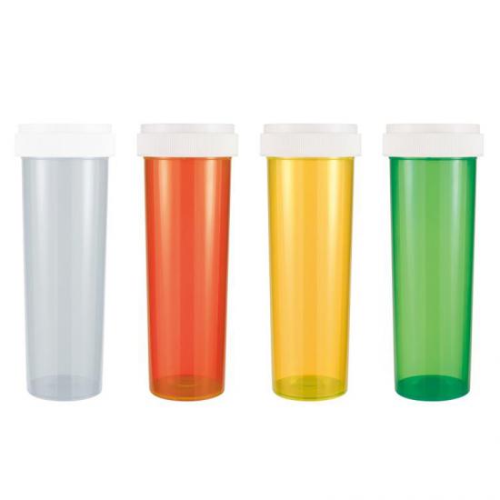 Plastic Child Resistant Push Down and Turn Vials Plastic Child Resistant Push Down and Turn Vials