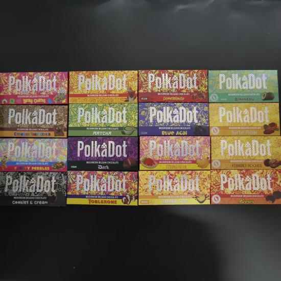 PolkaDot chocolate bar Packaging Boxes 12 kinds DARK