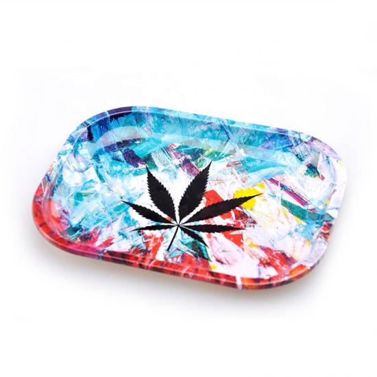 Raw Tin Square Tobacco Rolling Tray Raw Tin Square Tobacco Rolling Tray