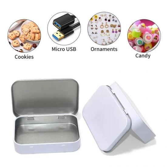 Small Rectangle Storage Metal Tin Food Grade Cr Container Small Rectangle Storage Metal Tin Food Grade Cr Container