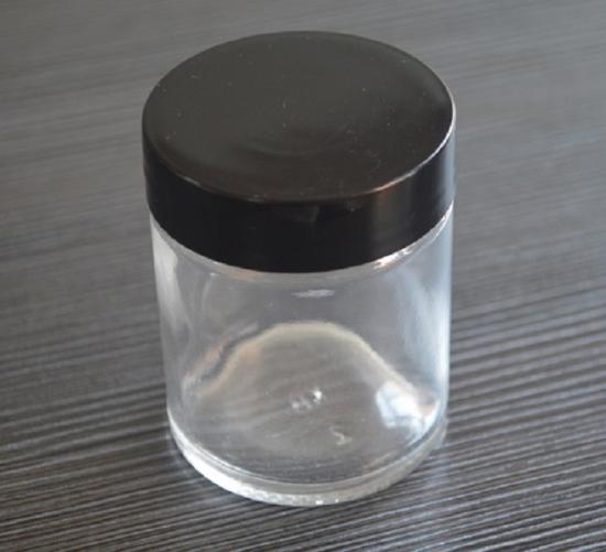 Smell proof thick wall empty round CR glass packaging Smell proof thick wall empty round CR glass packaging