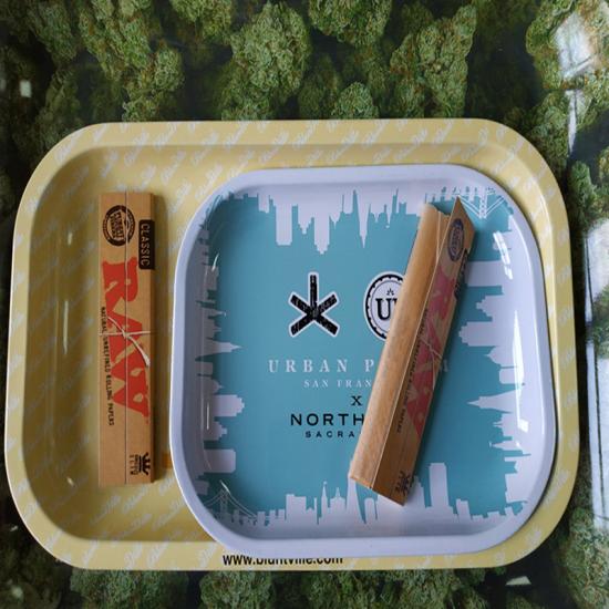 Smoking RAW Metal Rolling Tray Smoking RAW Metal Rolling Tray