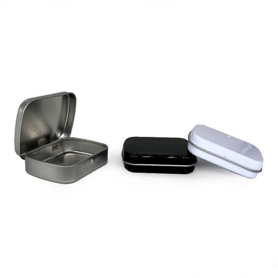 Square Metal Food Grade Child Resistant Tin Box with Hinged Square Metal Food Grade Child Resistant Tin Box with Hinged