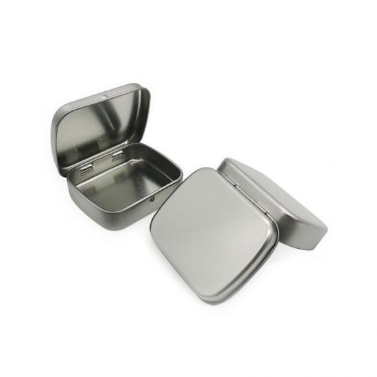 Square Metal Food Grade Child Resistant Tin Box with Hinged Square Metal Food Grade Child Resistant Tin Box with Hinged