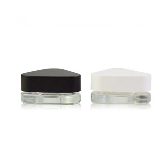 TriQube 9mL Triangle Glass Concentrate Jar - Clear TriQube 9mL Triangle Glass Concentrate Jar - Clear