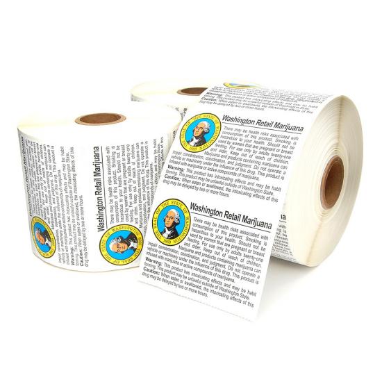 Washington Compliant Labels - Retail weed- 1 Roll Washington Compliant Labels - Retail weed- 1 Roll