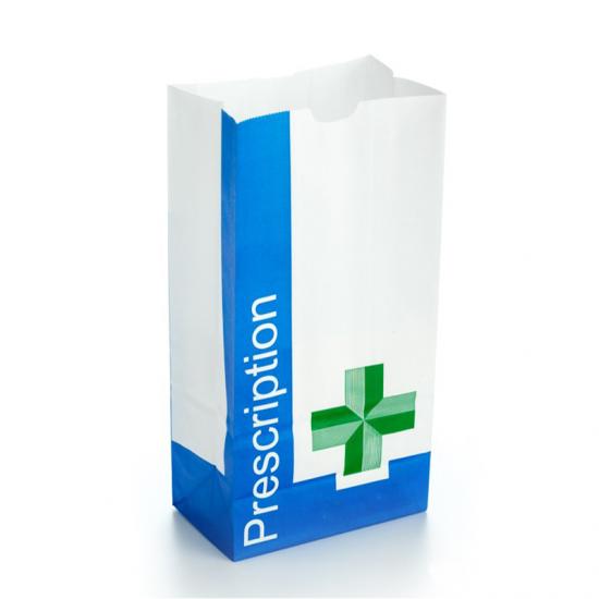 White Kraft Paper Prescription Bag White Kraft Paper Prescription Bag