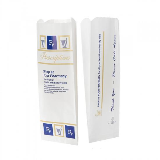 White Kraft Paper Prescription Bag White Kraft Paper Prescription Bag