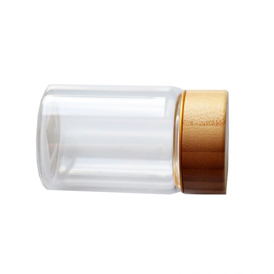 Custom Logo Strong Sealing Glass Bottle With Screw Bamboo Custom Logo Strong Sealing Glass Bottle With Screw Bamboo