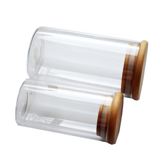 Custom Logo Strong Sealing Glass Bottle With Screw Bamboo Custom Logo Strong Sealing Glass Bottle With Screw Bamboo