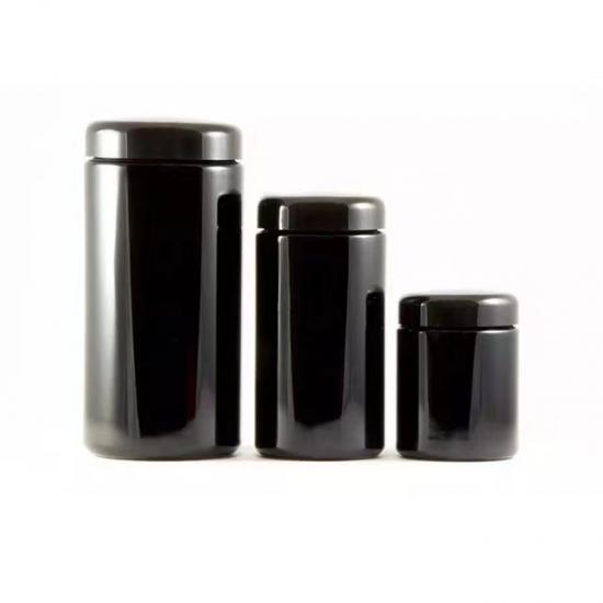 Empty Round UV Dark Glass Concentrate Jar 100/150/250/500ml Empty Round UV Dark Glass Concentrate Jar 100/150/250/500ml