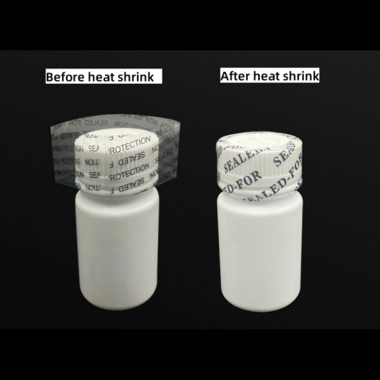 Printed Tamper Evident PVC Shrink Wraps Perforated Heat Seal Printed Tamper Evident PVC Shrink Wraps Perforated Heat Seal