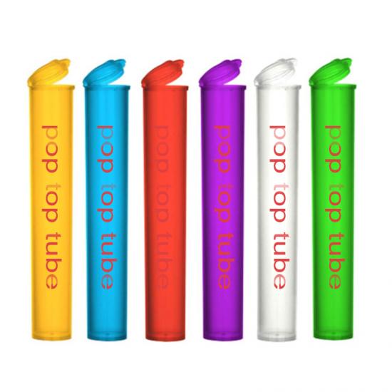 Squeeze Pop Top Pre Roll Child Proof Plastic tube Packaging Squeeze Pop Top Pre Roll Child Proof Plastic tube Packaging