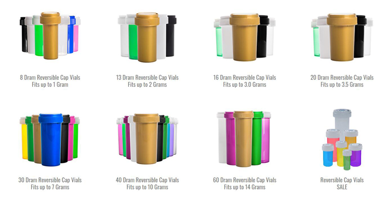 Reversible Vials with Dual Purpose Cap Plastic bottles Reversible Vials with Dual Purpose Cap Plastic bottles